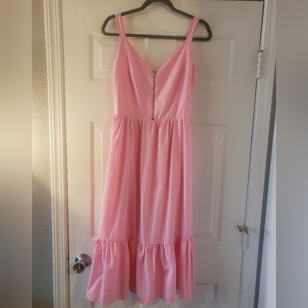 Pink Flowy Spring Dress